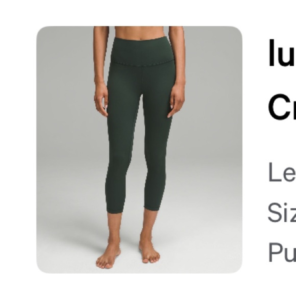 Lululemon Lagacy Green Align Leggings 23”
